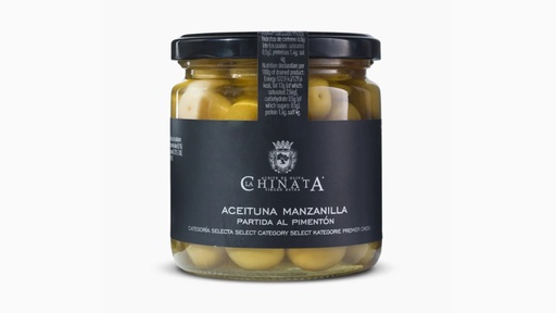 Cracked Manzanilla Olives with Paprika (185g), La Chinata